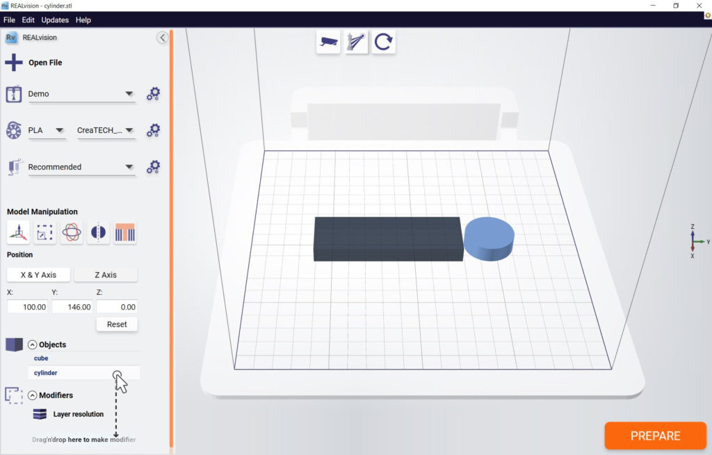 Modifiers step 2