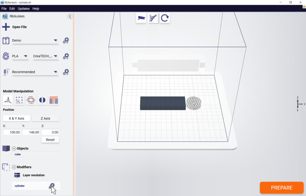 Modifiers step 3