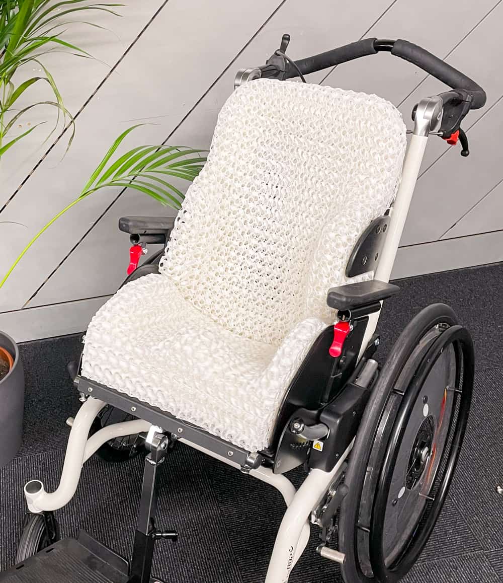 3D printed wheelchair seat
