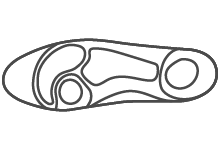 Insole hardness zones icon