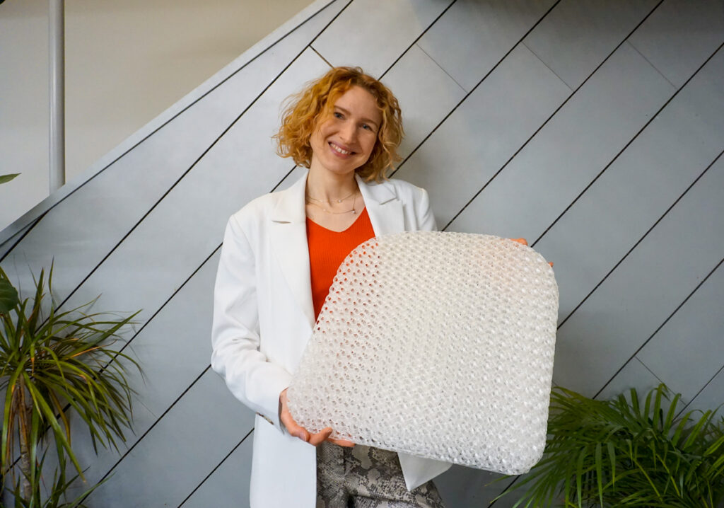 Viola with a 3D printed cushion