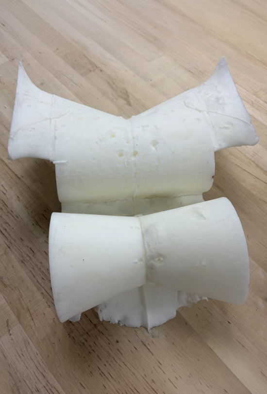Traditional foam molded
